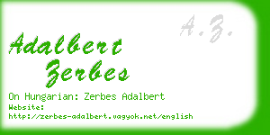 adalbert zerbes business card